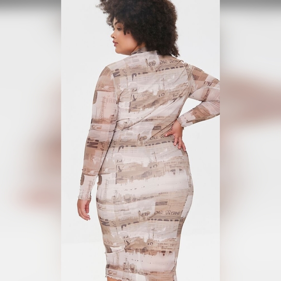 Forever21 plus sheer mesh dress - Picture 5 of 7